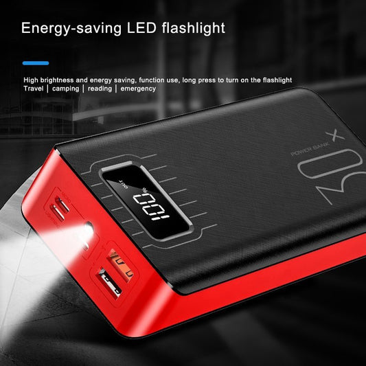 20000mAh External Battery Power Bank Dual USB With LED Flashlight - AutorDeIdeas