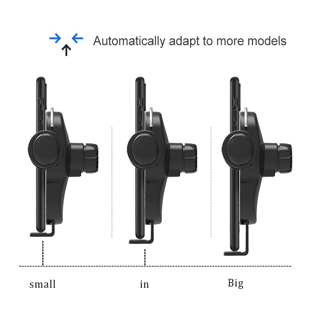 10W Wireless Triangle Mount Automatic Clamping Car Fast Charger - AutorDeIdeas