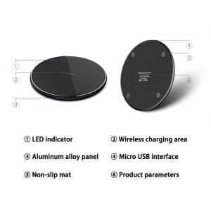 15W Fast Wireless Charger Pad - AutorDeIdeas