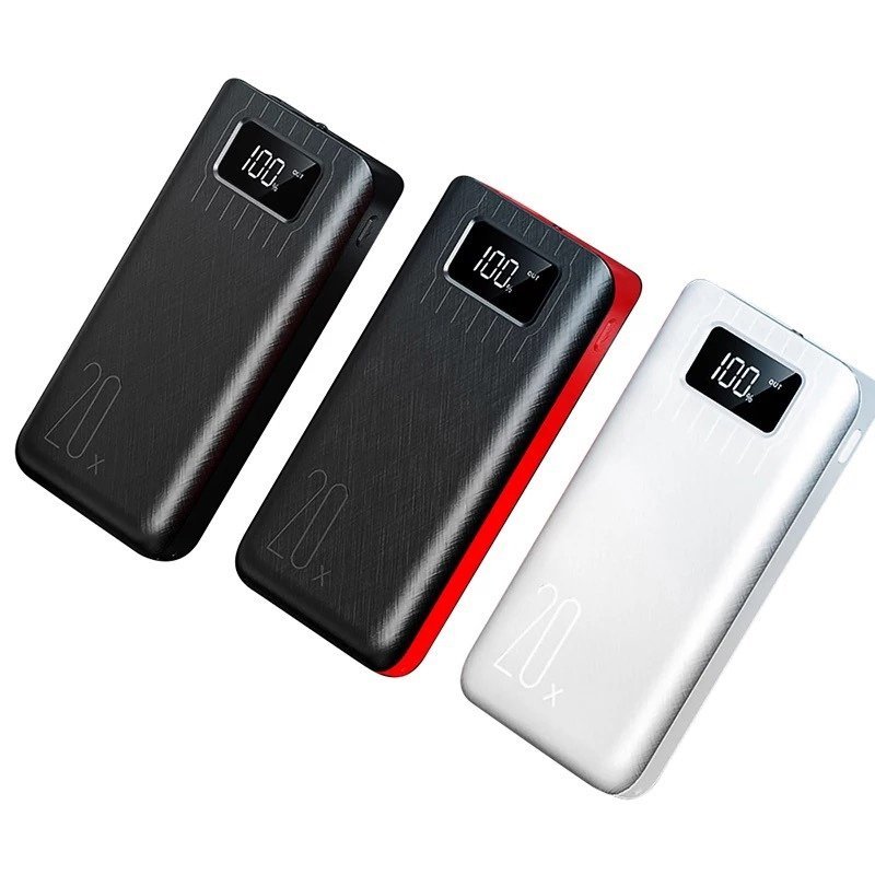 20000mAh External Battery Power Bank Dual USB With LED Flashlight - AutorDeIdeas