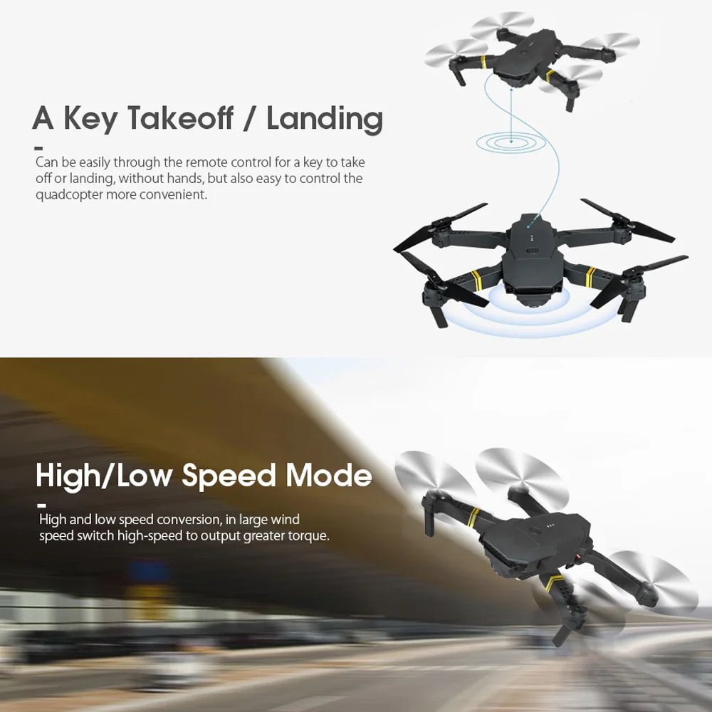 4K HD Dual Camera RC FPV WiFi Portable Wide Angle Foldable Quadcopter Drone - AutorDeIdeas