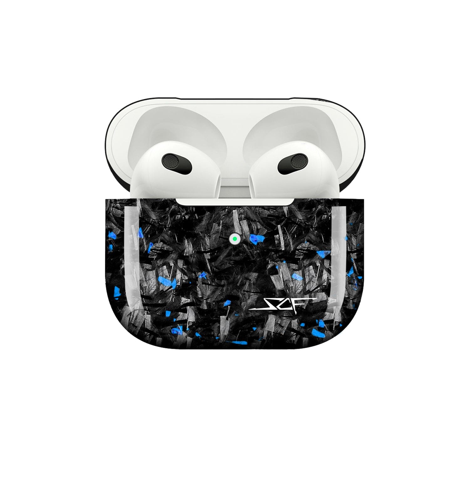 Apple AirPods | Blue Flake Real Forged Carbon Fiber Case - AutorDeIdeas